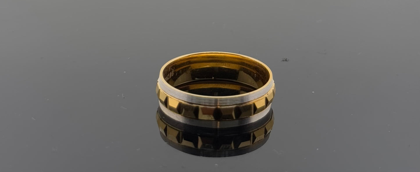 22k Solid Gold Ladies Simple Ring GR1142