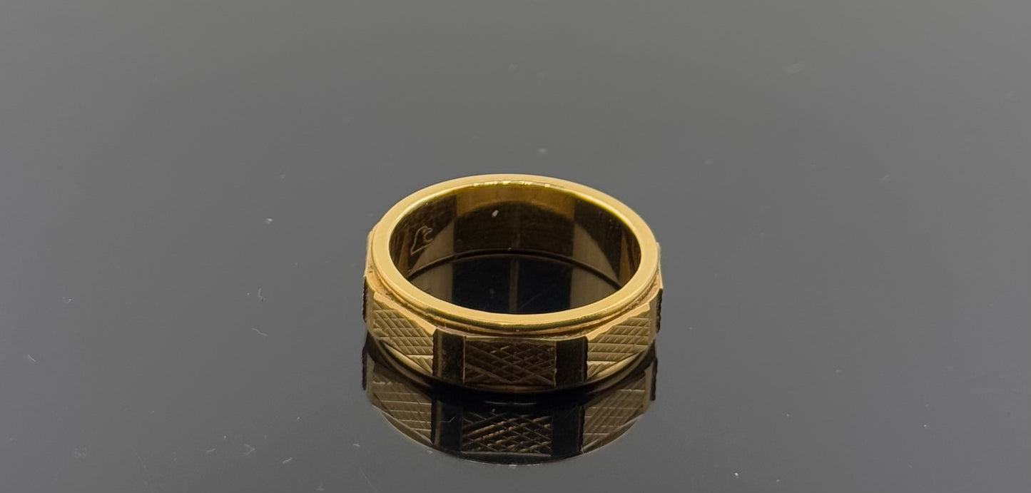 22k Solid Gold Ladies Simple Ring GR1148