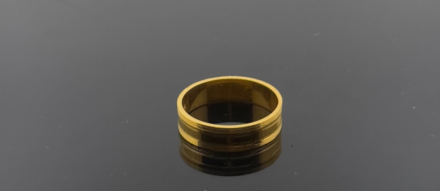 22k Solid Gold Ladies Simple Ring GR1157
