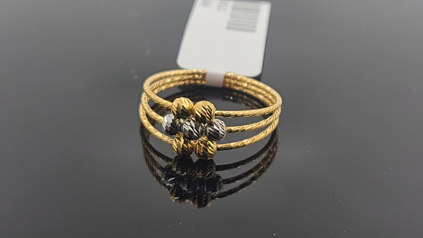 22k Solid Gold Ladies Simple Ring GR117