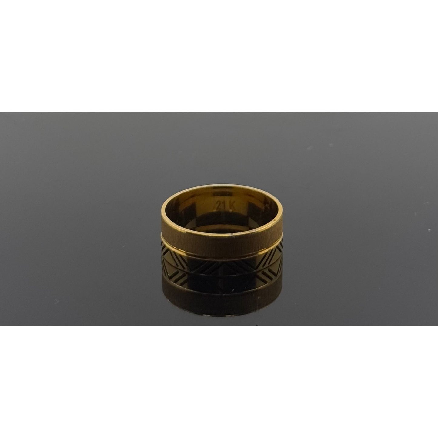 21k Solid Gold Ladies Simple Ring GR1183