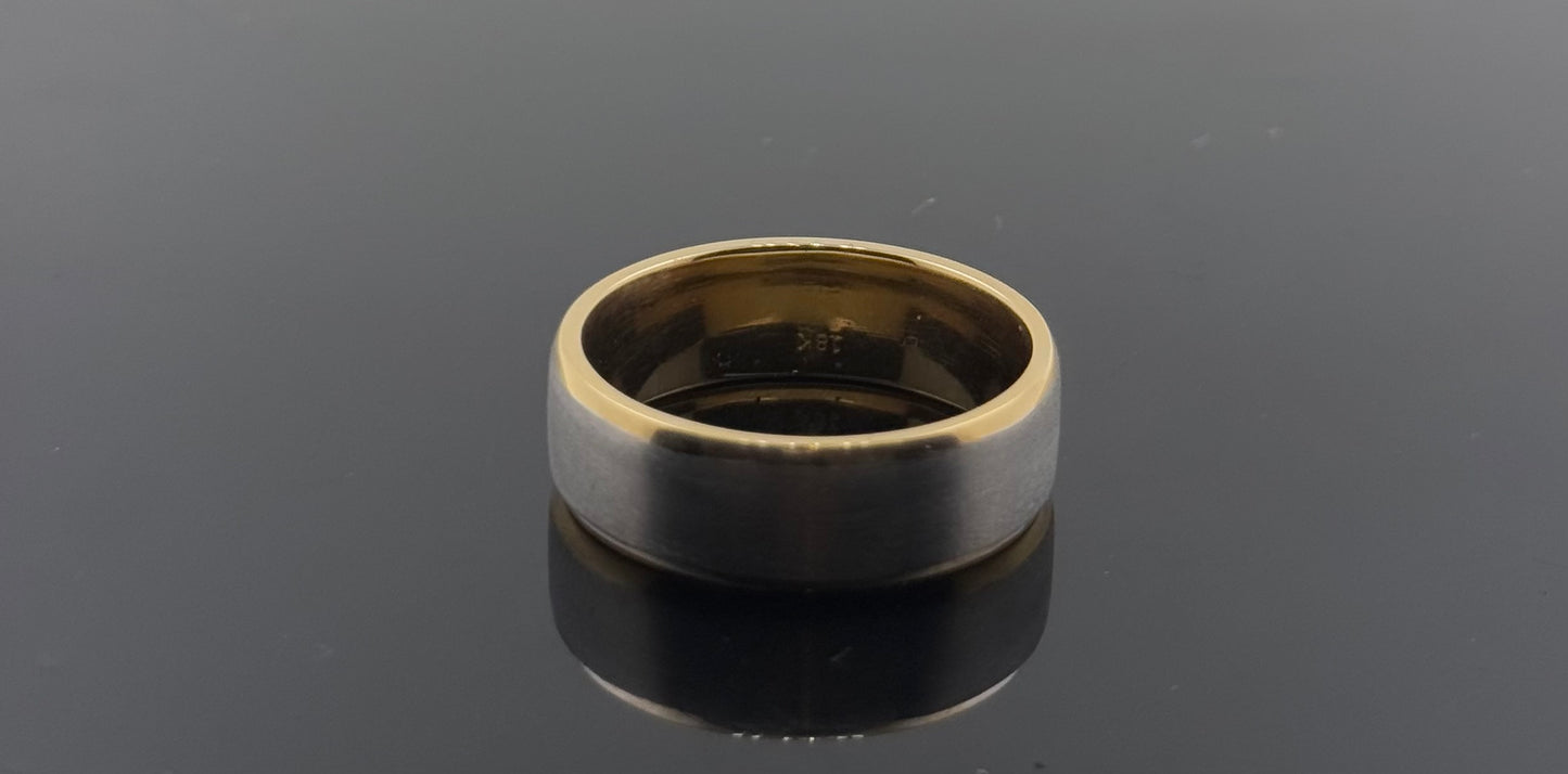 18k Solid Gold Ladies Simple Ring GR1192