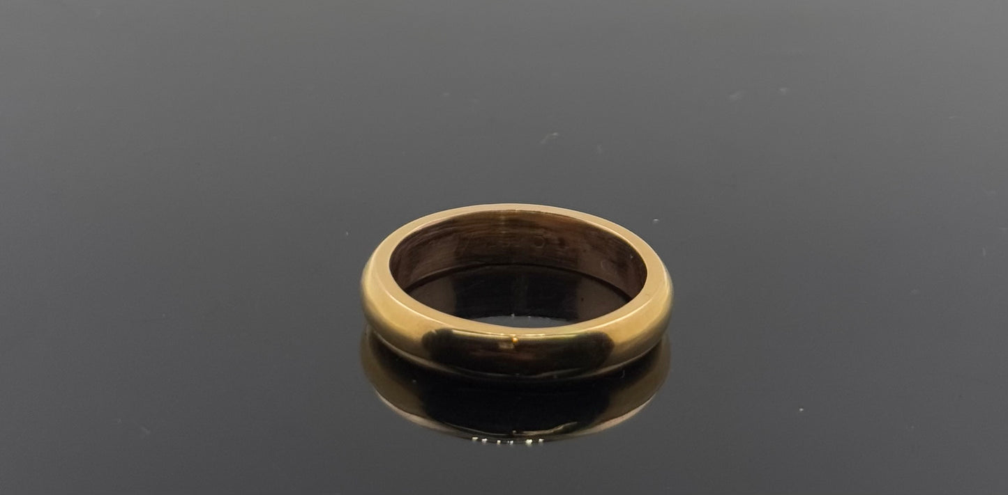 18k Solid Gold Ladies Simple Ring GR1197