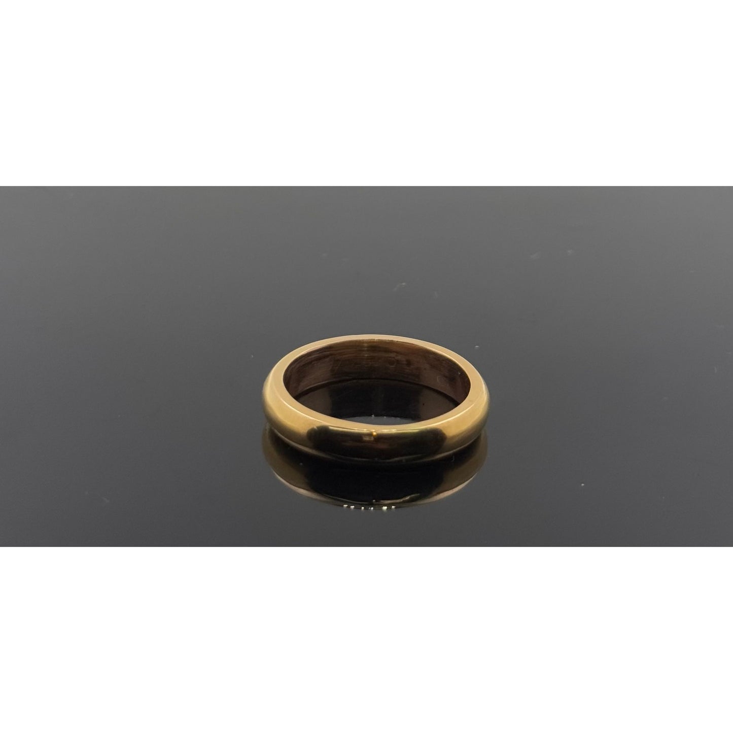 18k Solid Gold Ladies Simple Ring GR1197