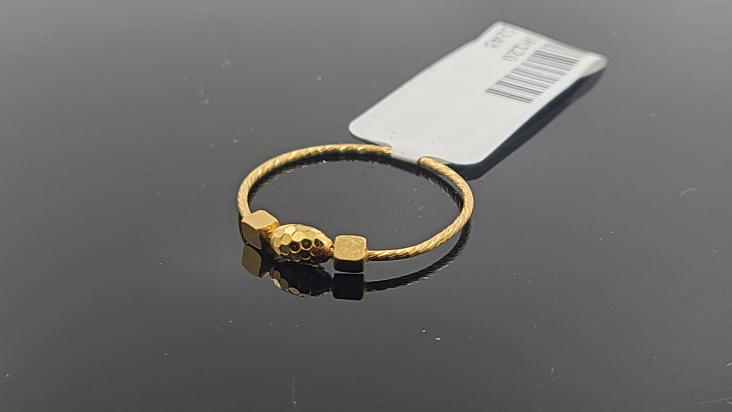 22k Solid Gold Ladies Simple Ring GR120