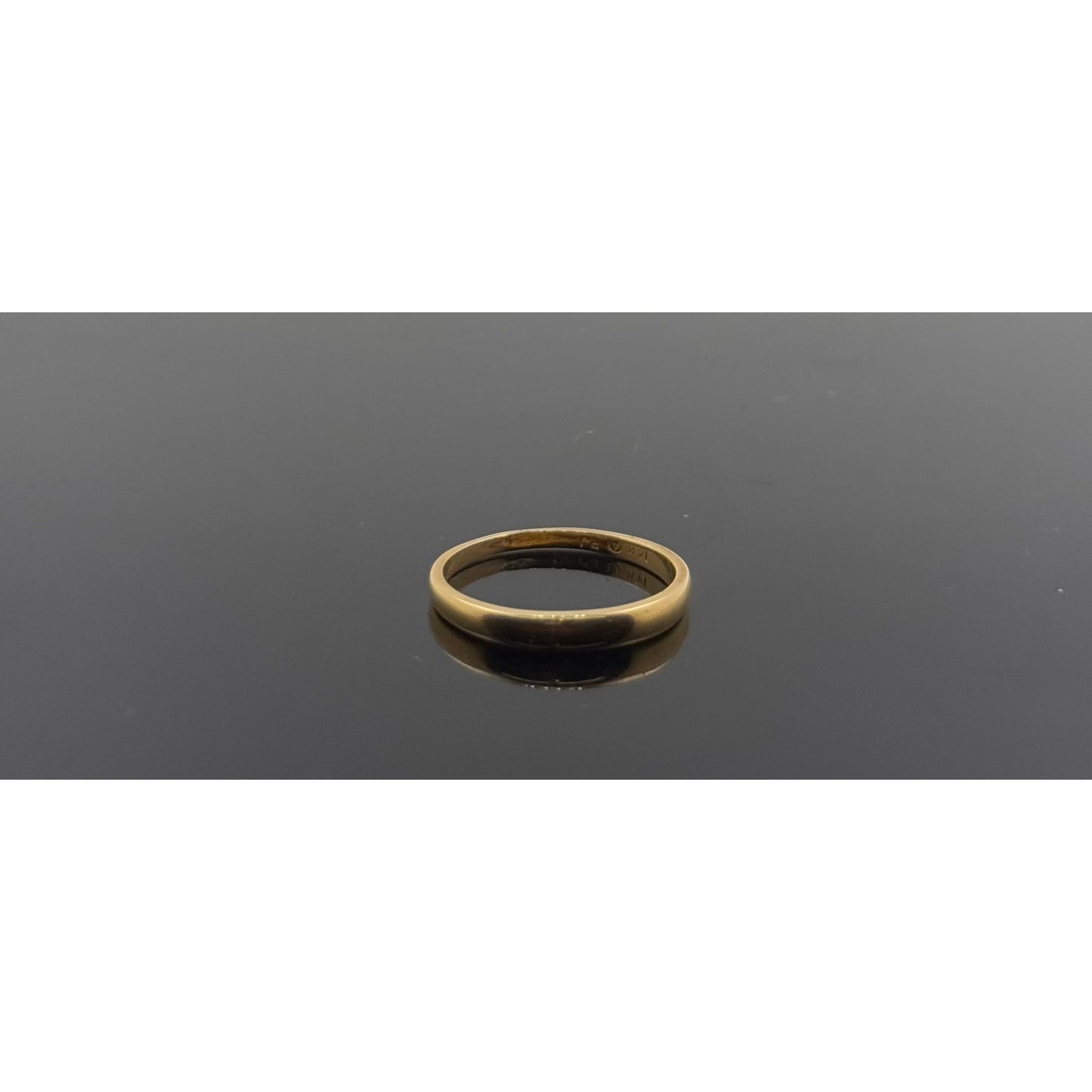 14k Solid Gold Ladies Simple Ring GR1202