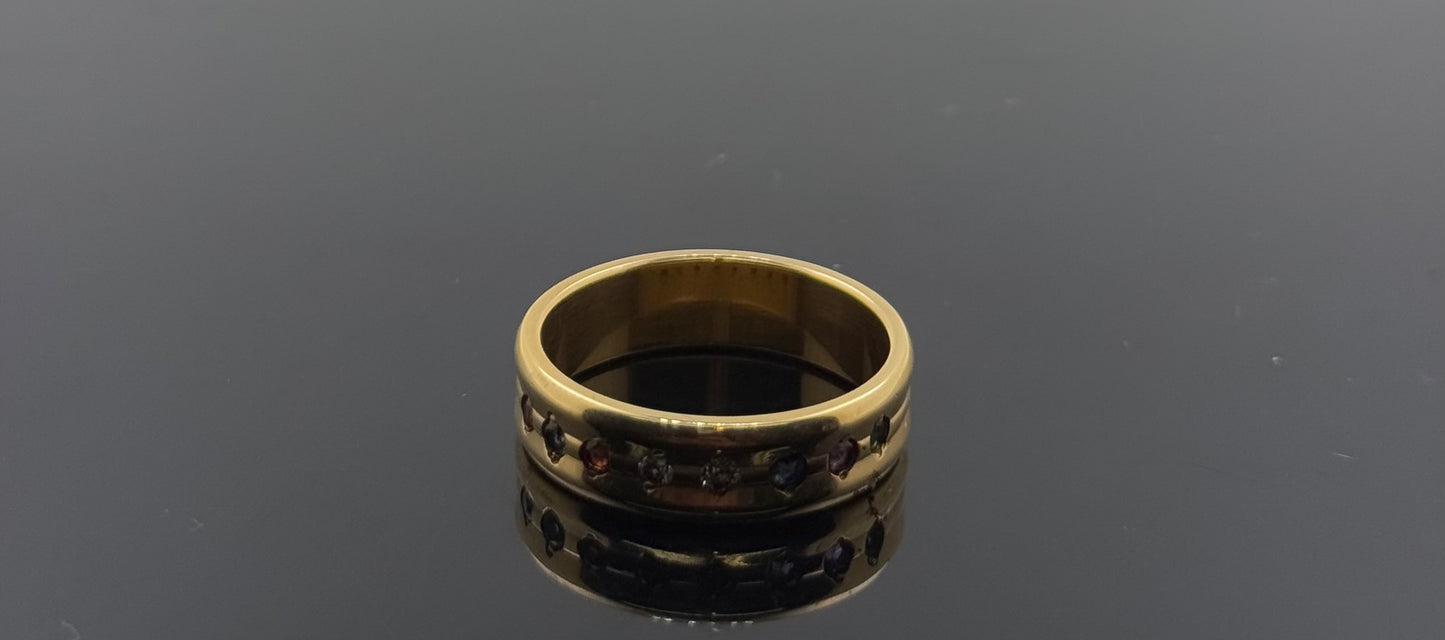 14k Solid Gold Ladies Simple Ring GR1204