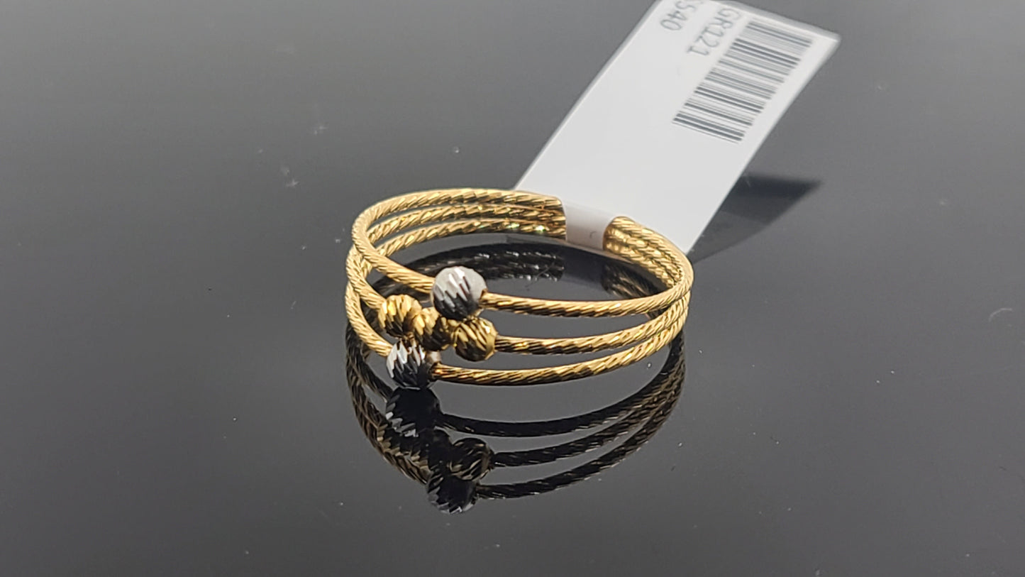 22k Solid Gold Ladies Simple Ring GR121