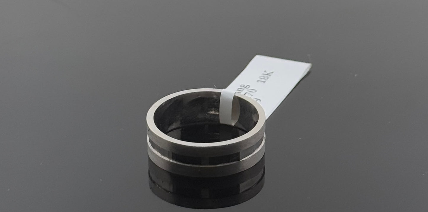 18k Solid Gold Ladies Simple Ring GR1230