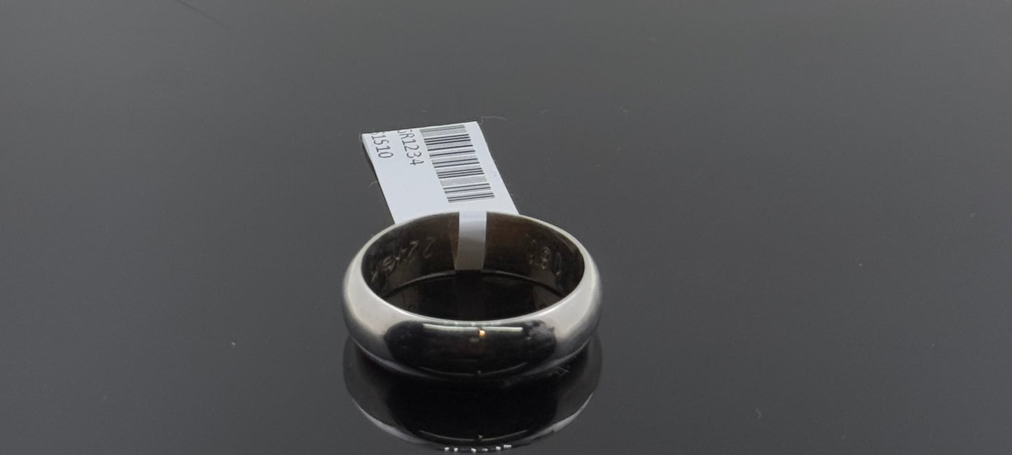 18k Solid Gold Ladies Simple Ring GR1234