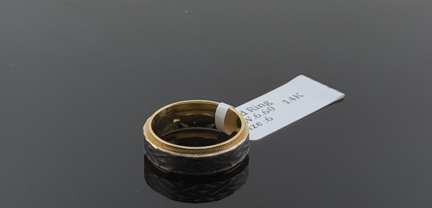 14k Solid Gold Ladies Simple Ring GR1246