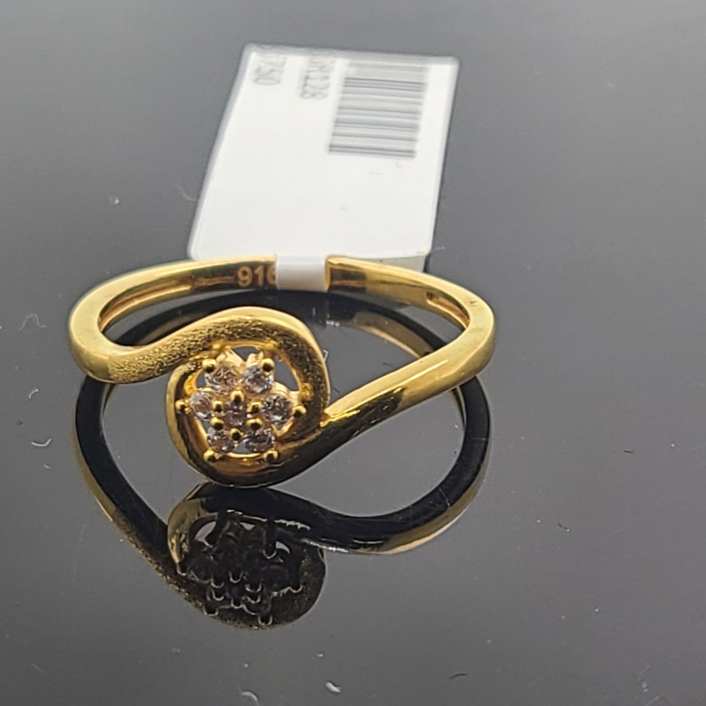 22k Solid Gold Ladies Simple Ring GR128