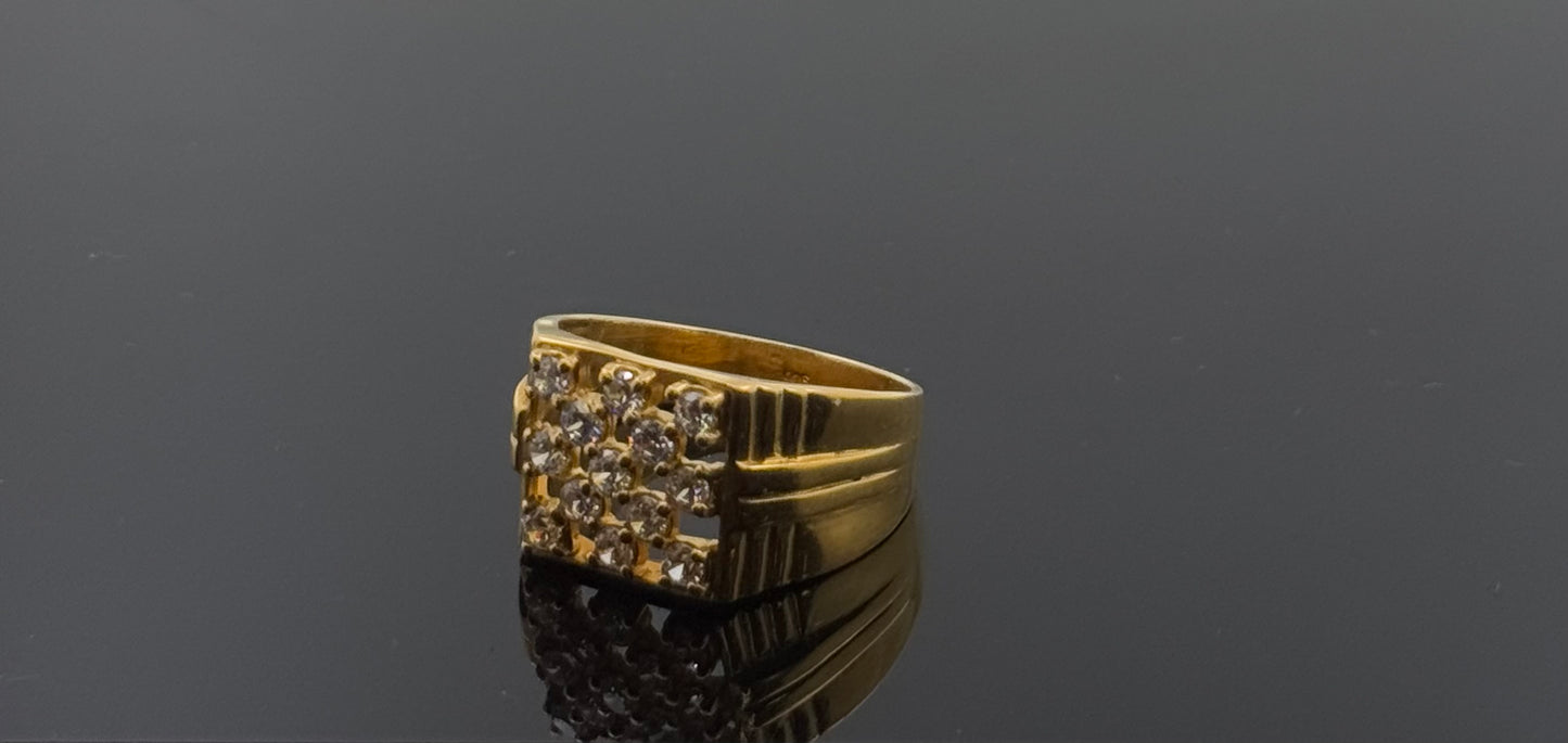 22k Elegant Men Signet Stone Ring gr1287