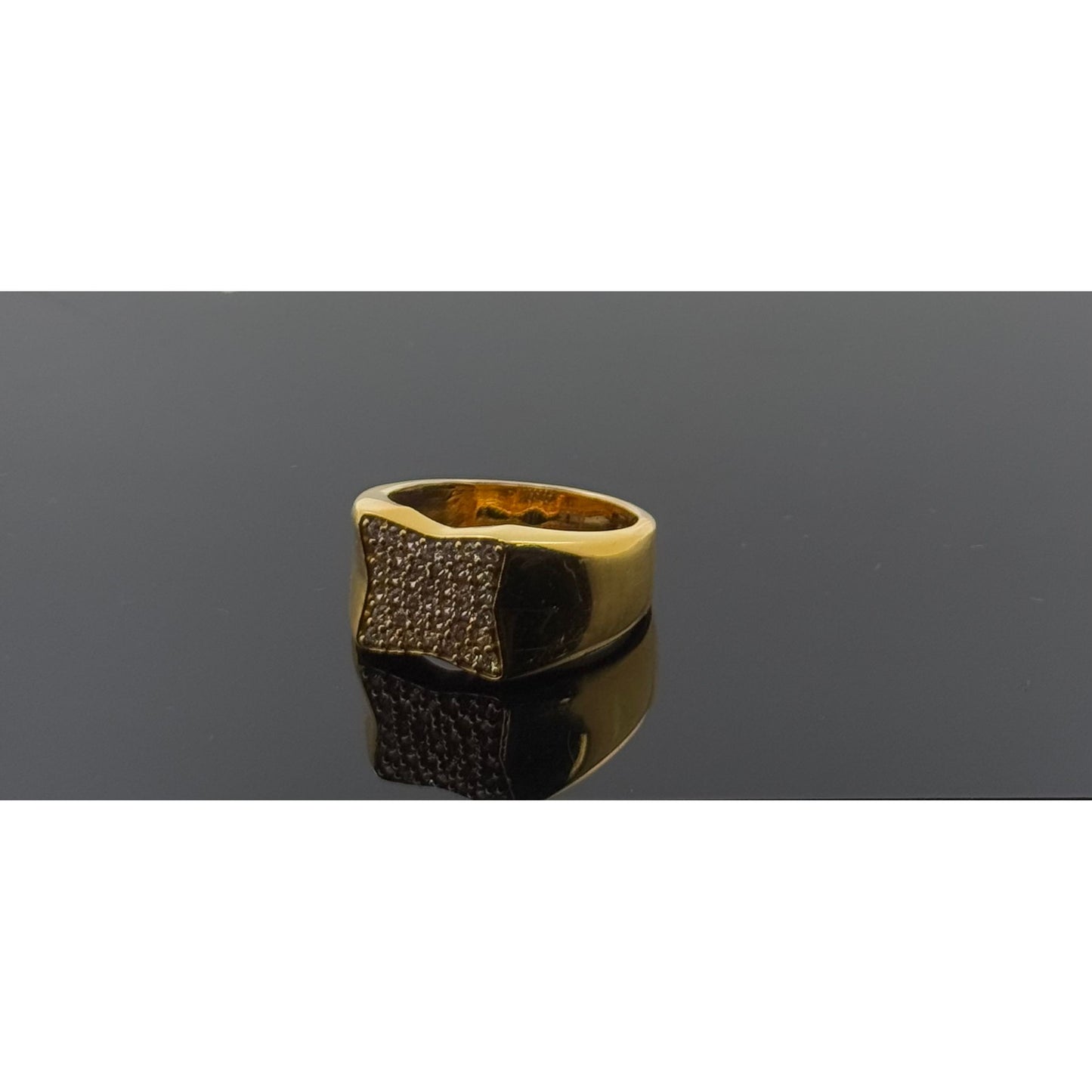 22k Solid Gold Men Simple Ring GR1292