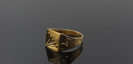 22k Elegant Men Classic Floral Ring gr1298