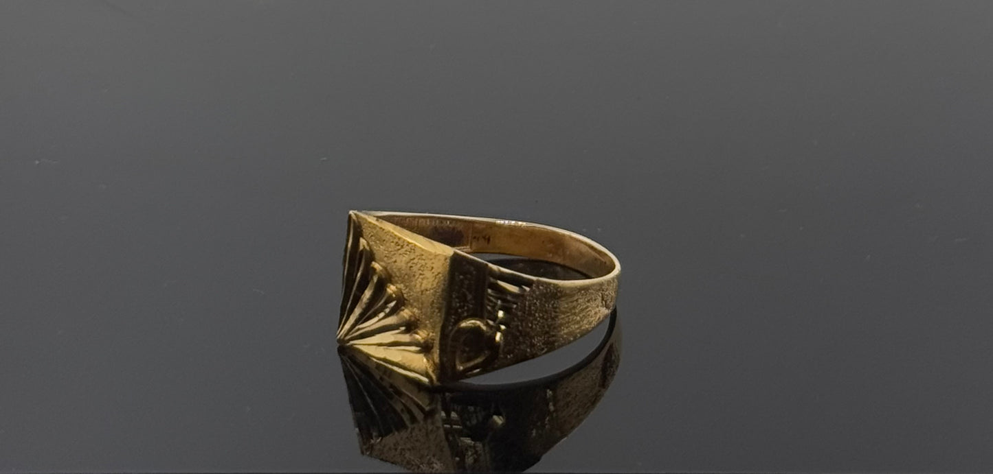 22k Solid Gold Men Simple Ring GR1298