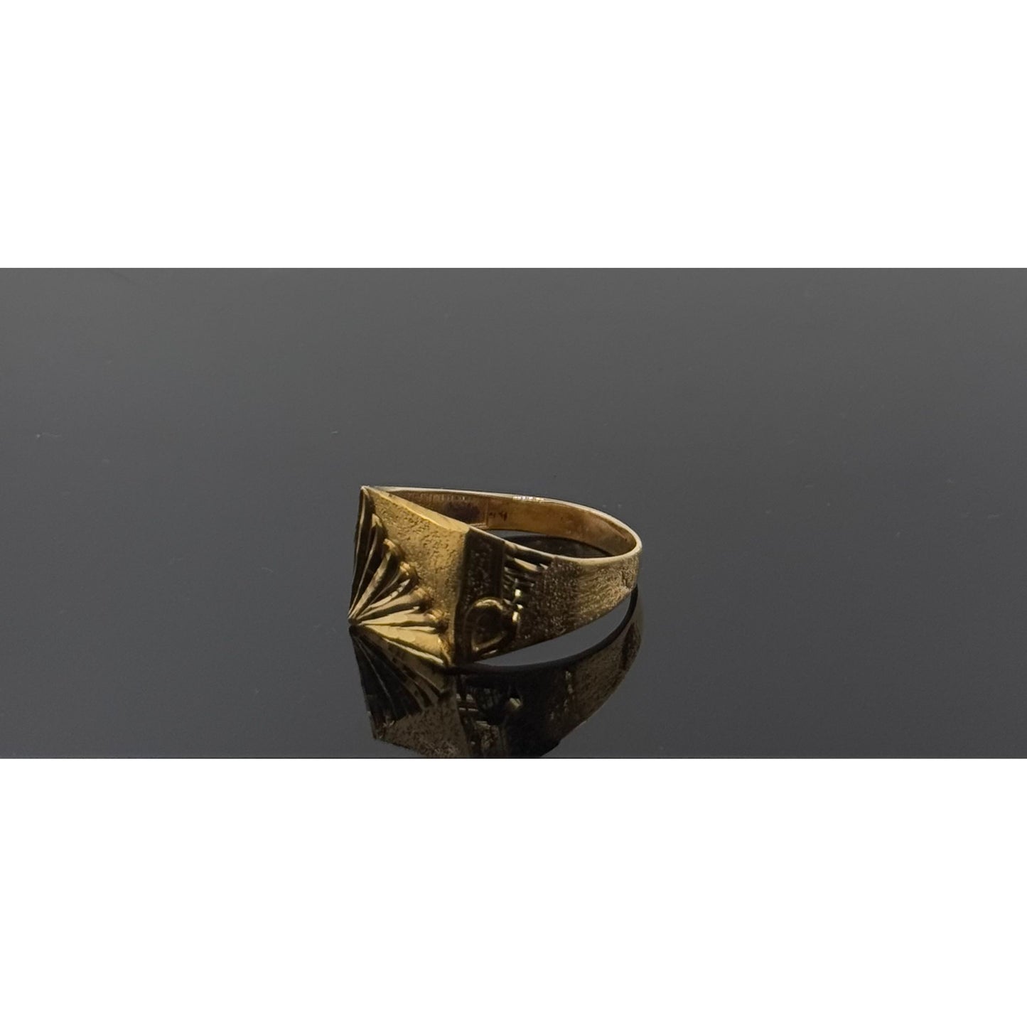 22k Solid Gold Men Simple Ring GR1298