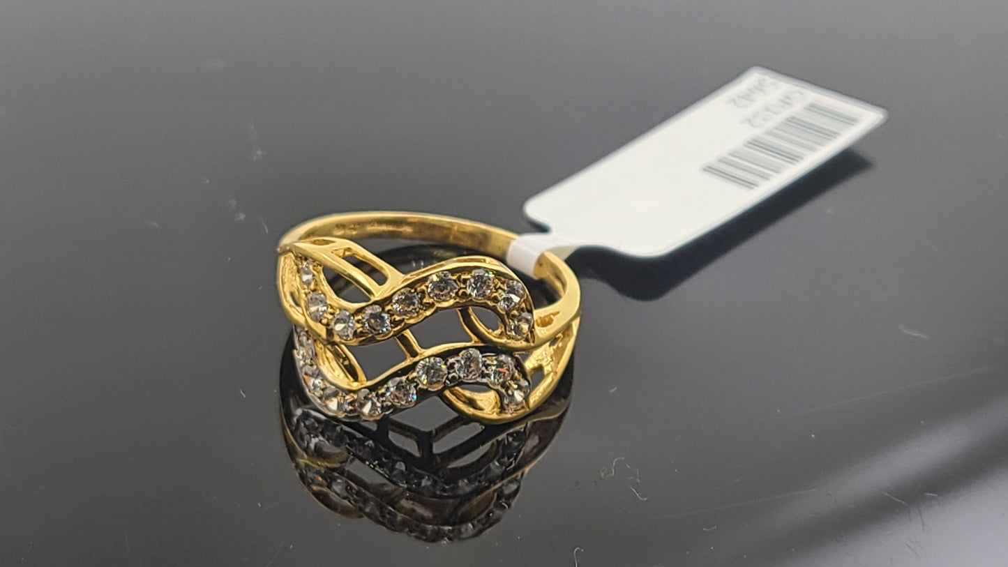 22k Solid Gold Ladies Simple Ring GR132