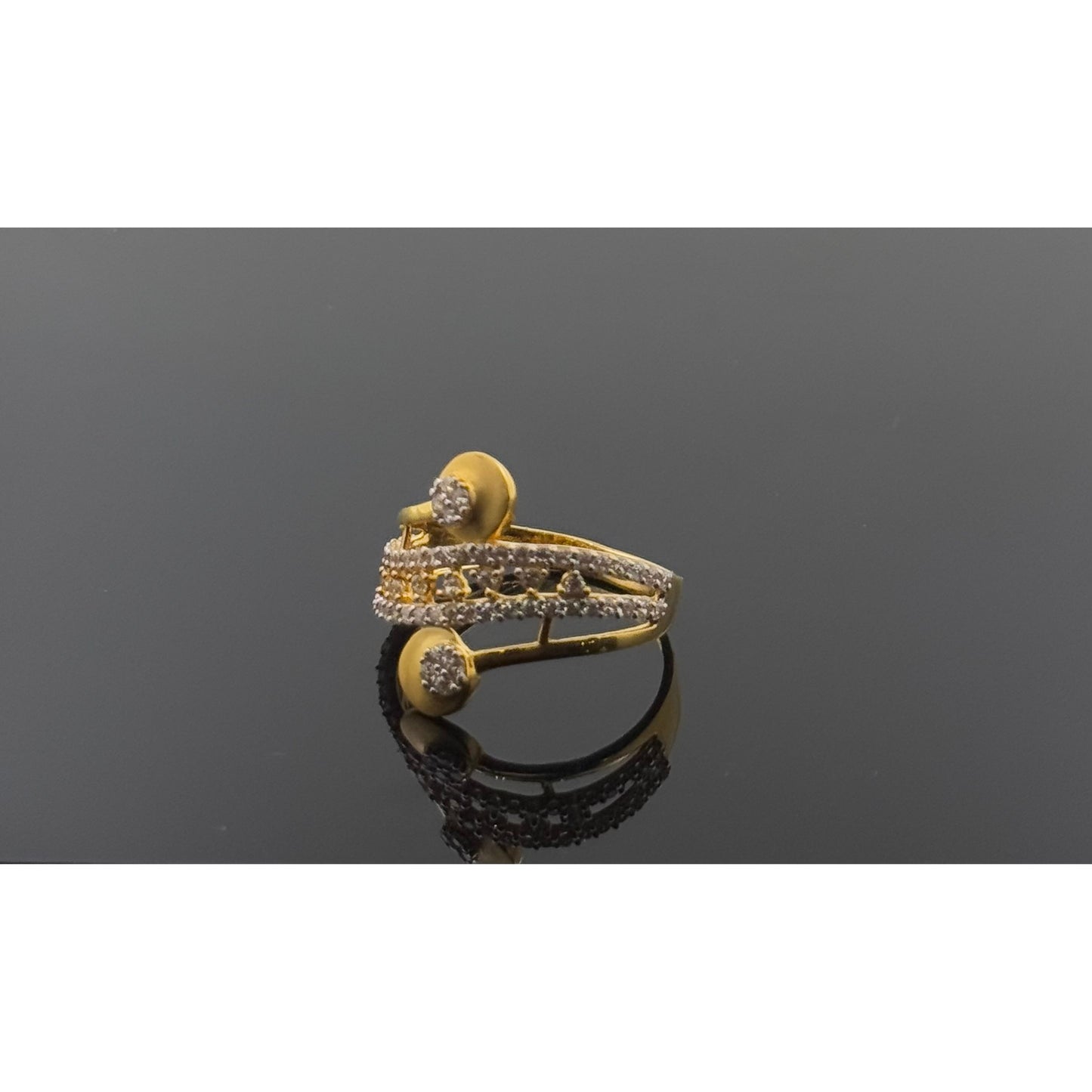22k Solid Gold Ladies Simple Ring GR1322