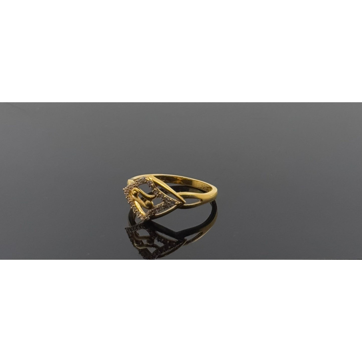 22k Solid Gold Ladies Simple Ring GR1323