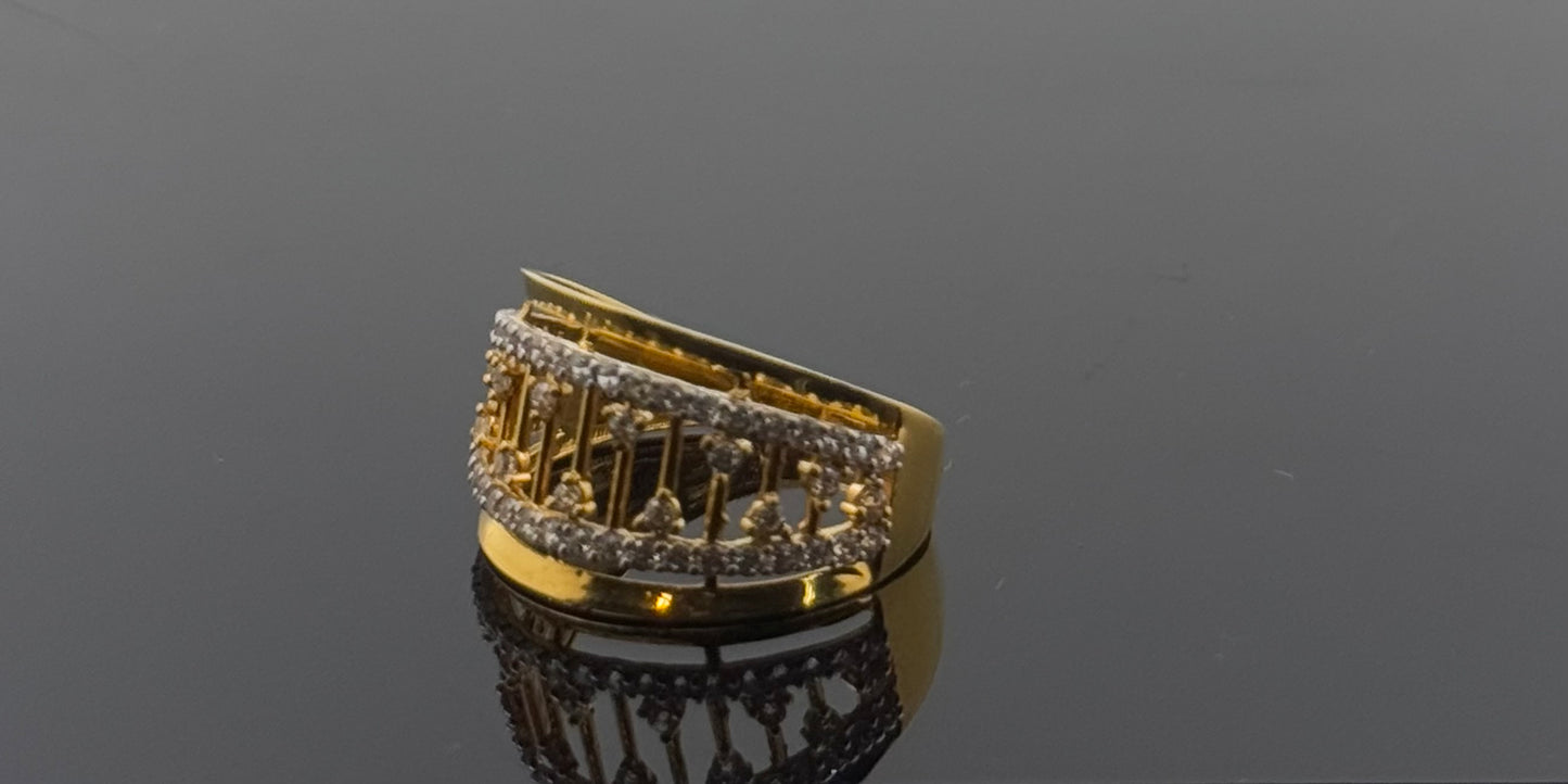 22k Solid Gold Ladies Simple Ring GR1331