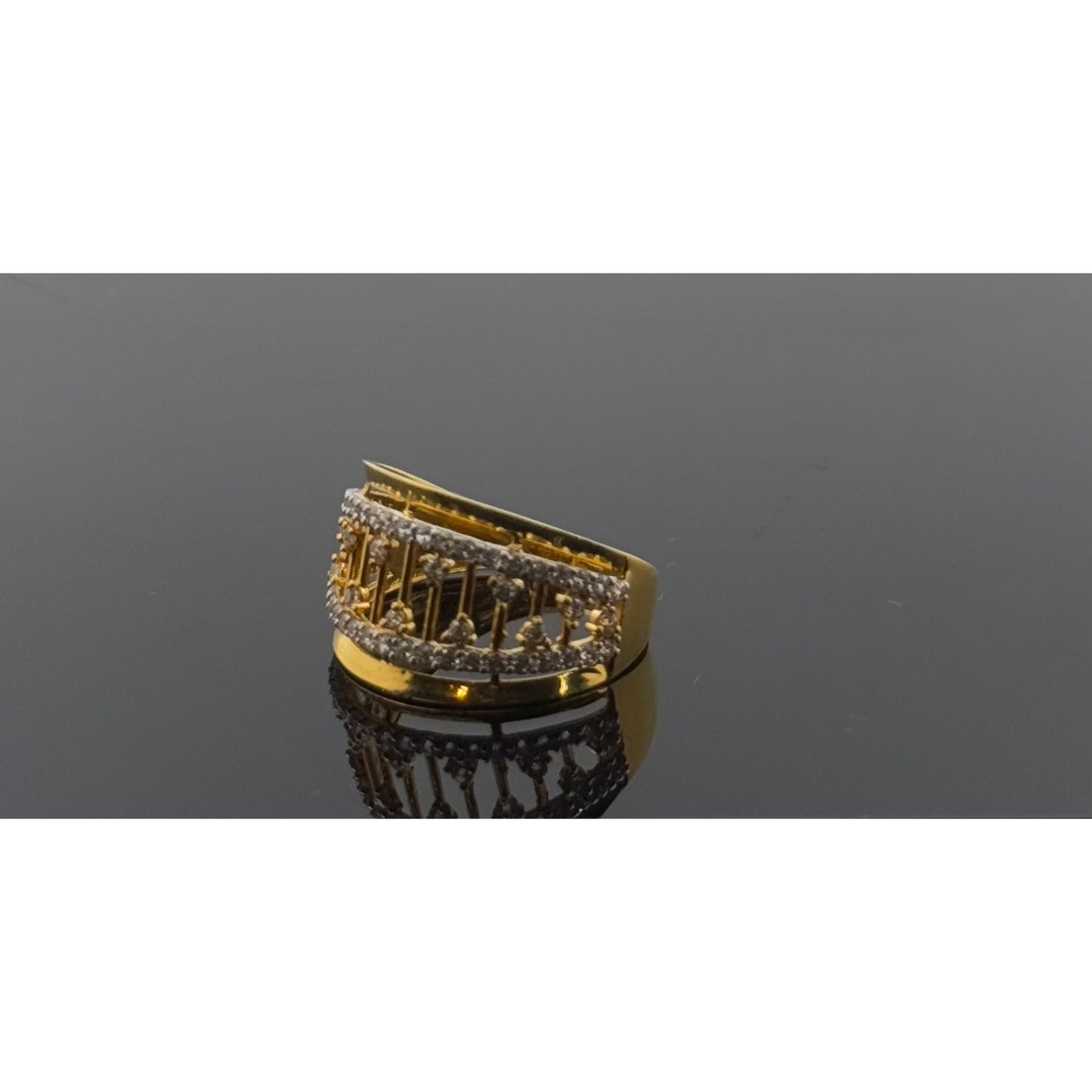 22k Solid Gold Ladies Simple Ring GR1331