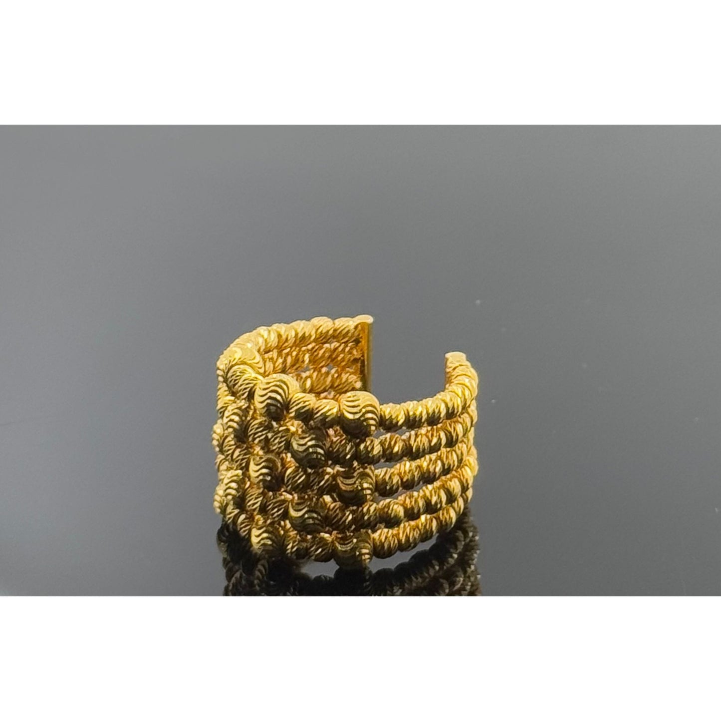 21k Solid Gold Ladies Simple Ring GR1405