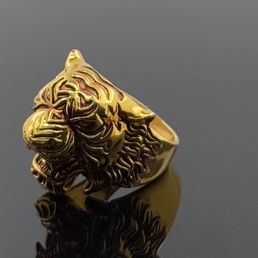 22k Elegant Men Tiger Ring gr1418