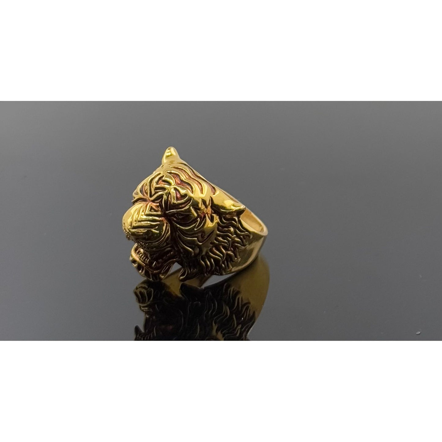 22k Solid Gold Men Simple Ring GR1418