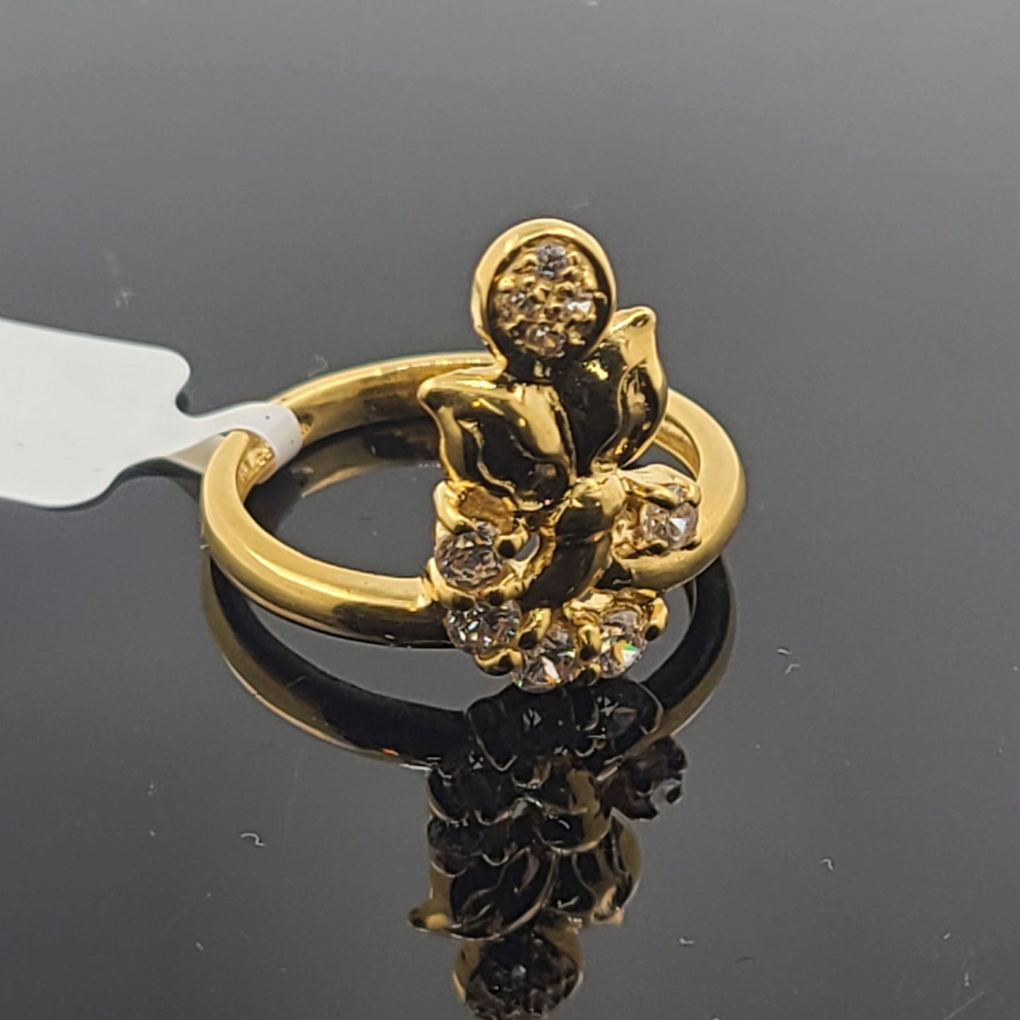 21k Solid Gold Ladies Simple Ring GR142