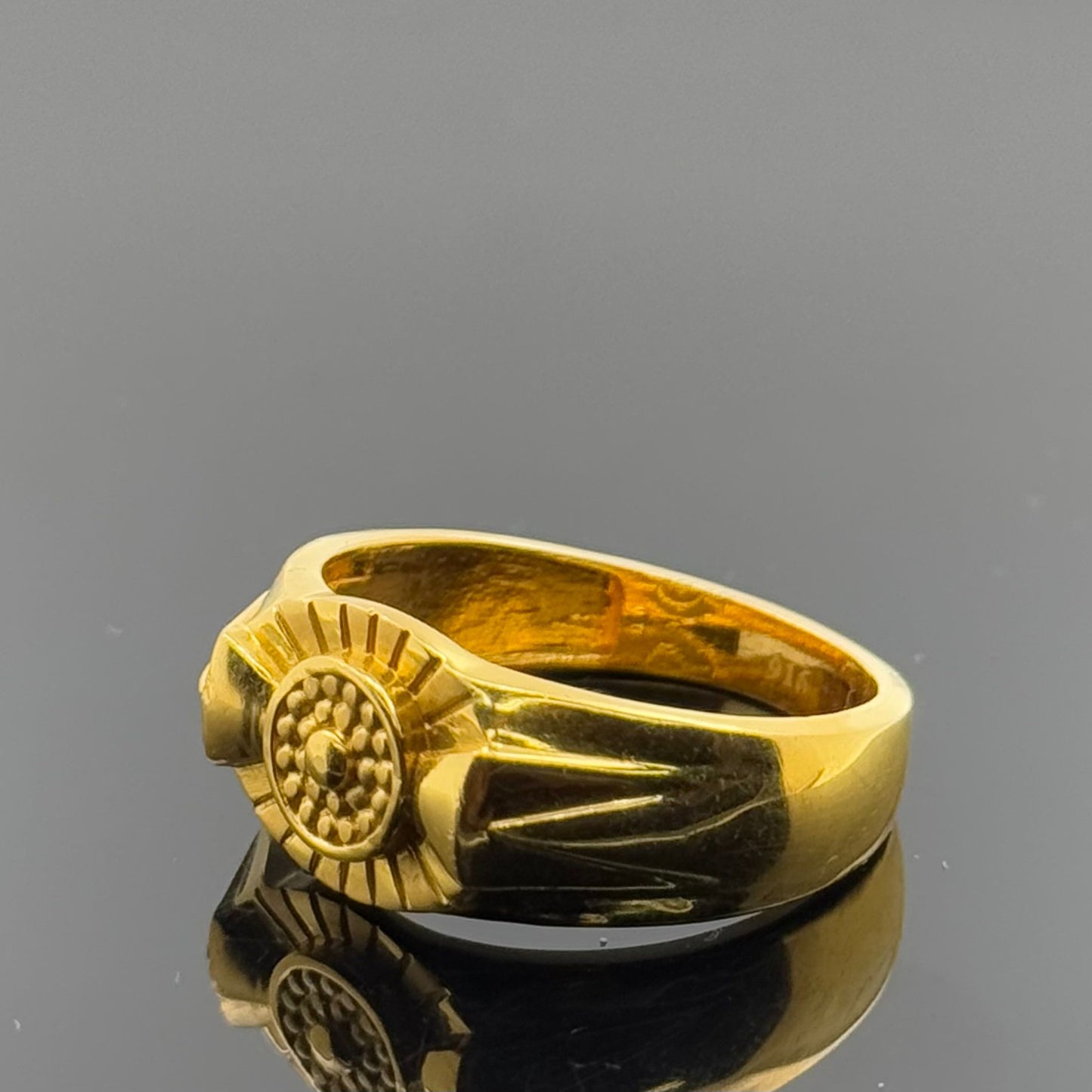 22k Elegant Men Geometric Ring gr1429
