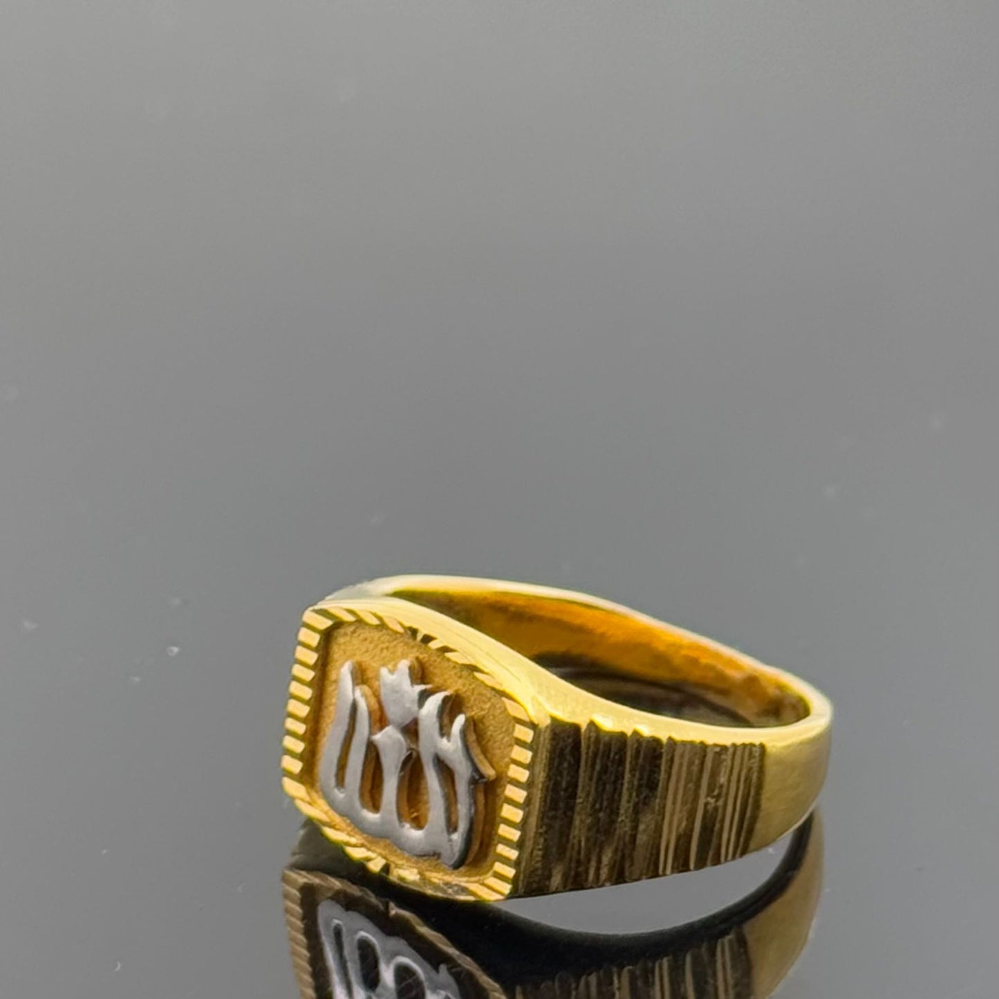 22k Elegant Ladies Muslim Regilious Ring gr1436