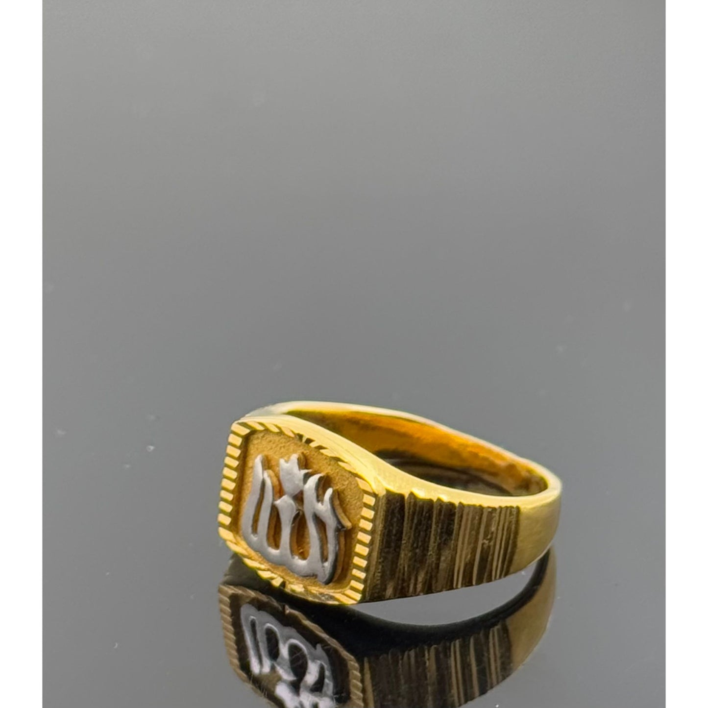 22k Solid Gold Men Simple Ring GR1436
