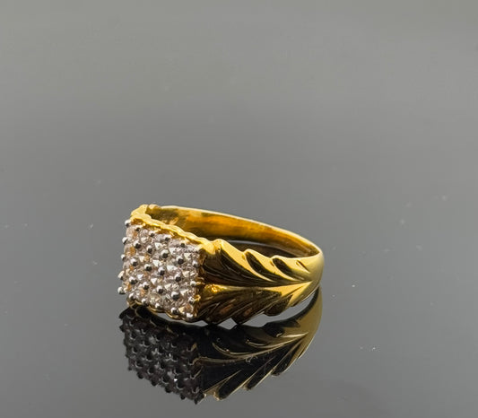 22k Solid Gold Men Simple Ring GR1457