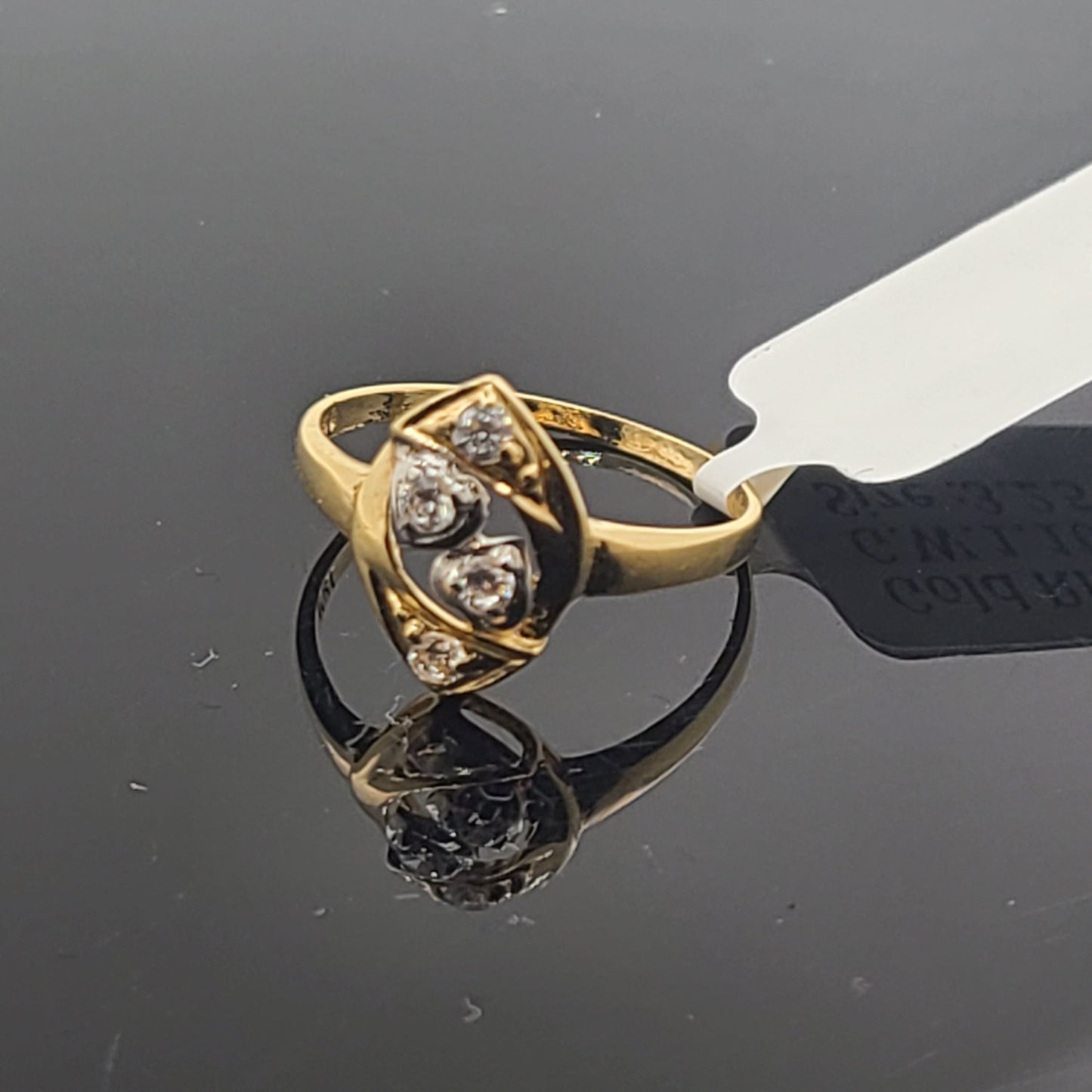18k Solid Gold Ladies Simple Ring GR148