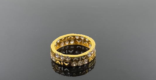22k Solid Gold Ladies Simple Ring GR1483