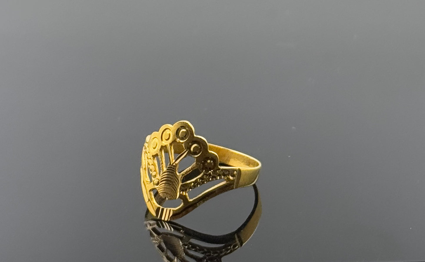 22k Solid Gold Ladies Simple Ring GR1485