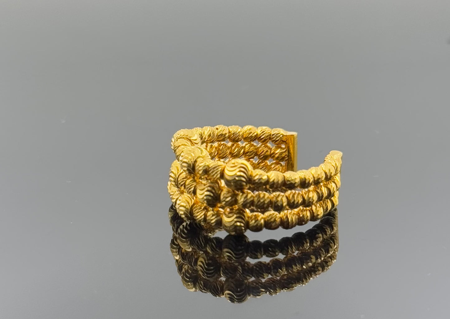 21k Solid Gold Ladies Simple Ring GR1535