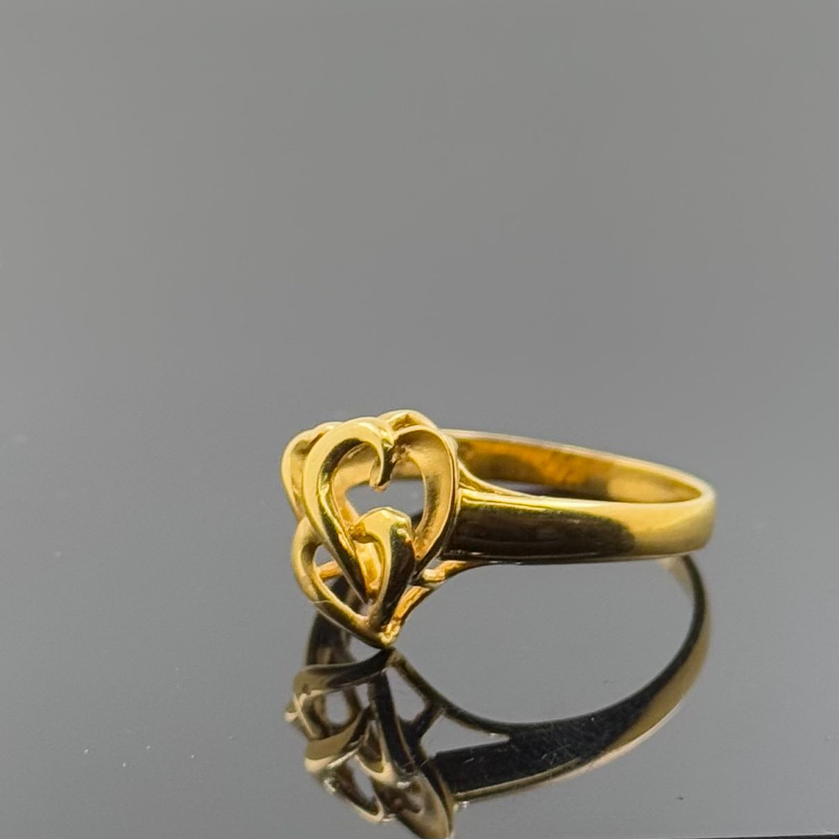 21k Solid Gold Ladies Simple Ring GR1536