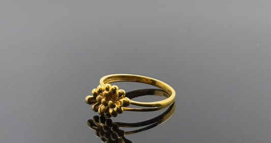 22k Solid Gold Ladies Simple Ring GR1543