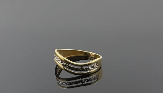 18k Solid Gold Ladies Simple Ring GR1554