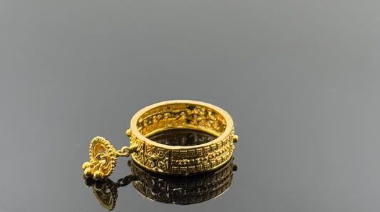 22k Solid Gold Ladies Simple Ring GR1582