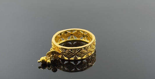 22k Solid Gold Ladies Simple Ring GR1583