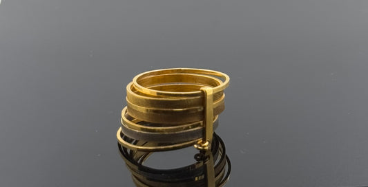22k Solid Gold Ladies Simple Ring GR1584