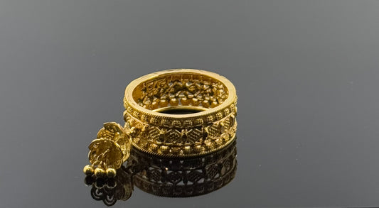 22k Solid Gold Ladies Simple Ring GR1588