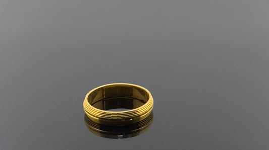 22k Solid Gold Ladies Simple Ring GR1589