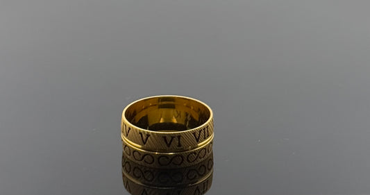 21k Solid Gold Ladies Simple Ring GR1592