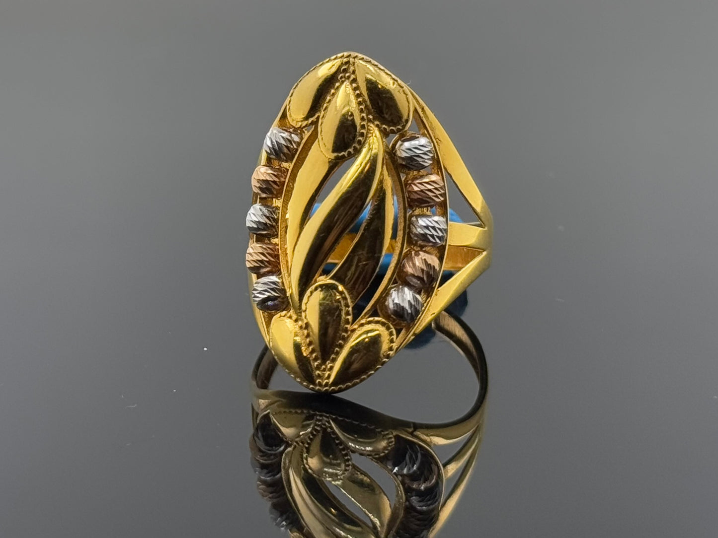 21k Solid Gold Ladies Simple Ring GR1624