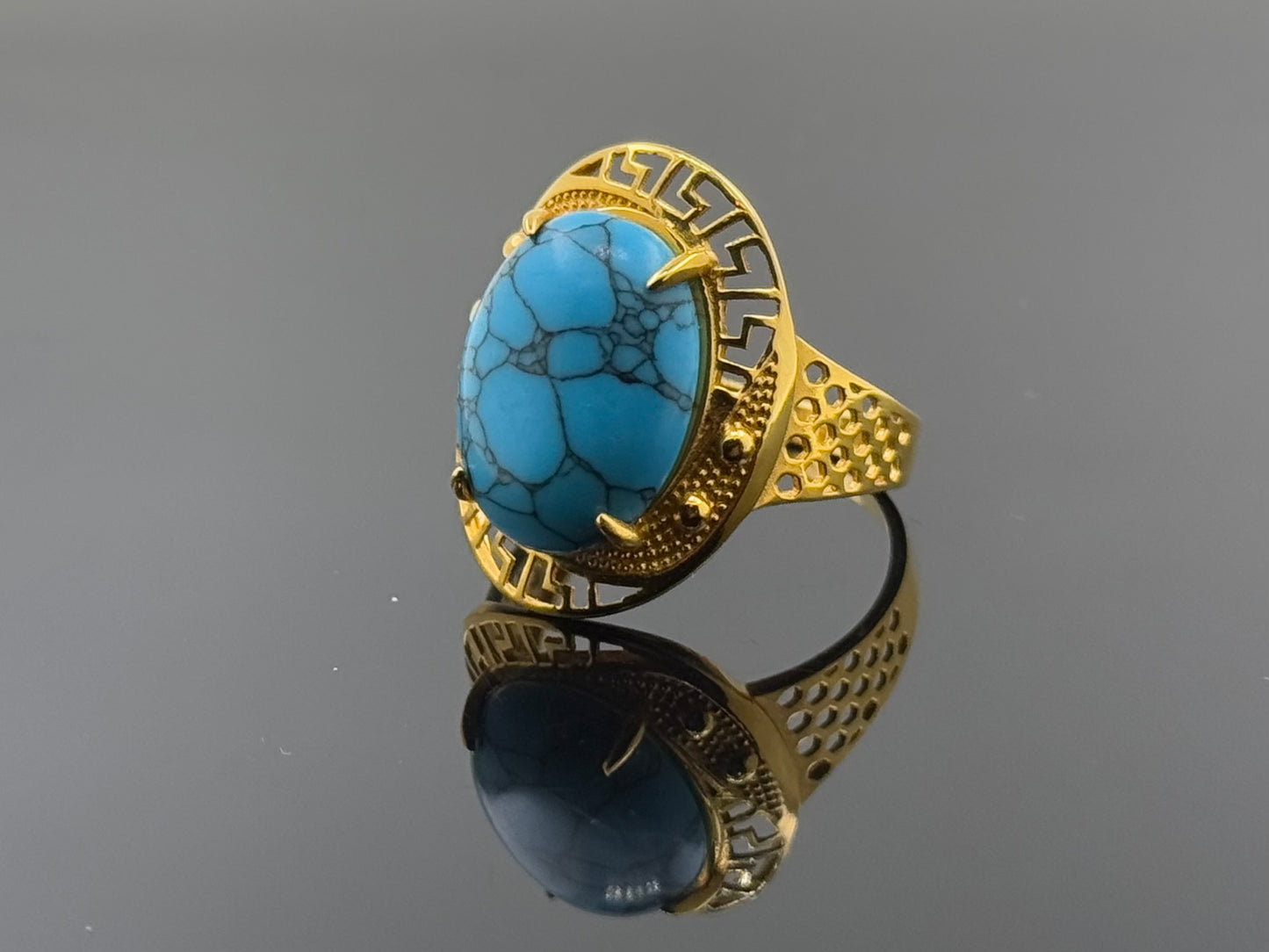 21k Solid Gold Ladies Simple Ring GR1626