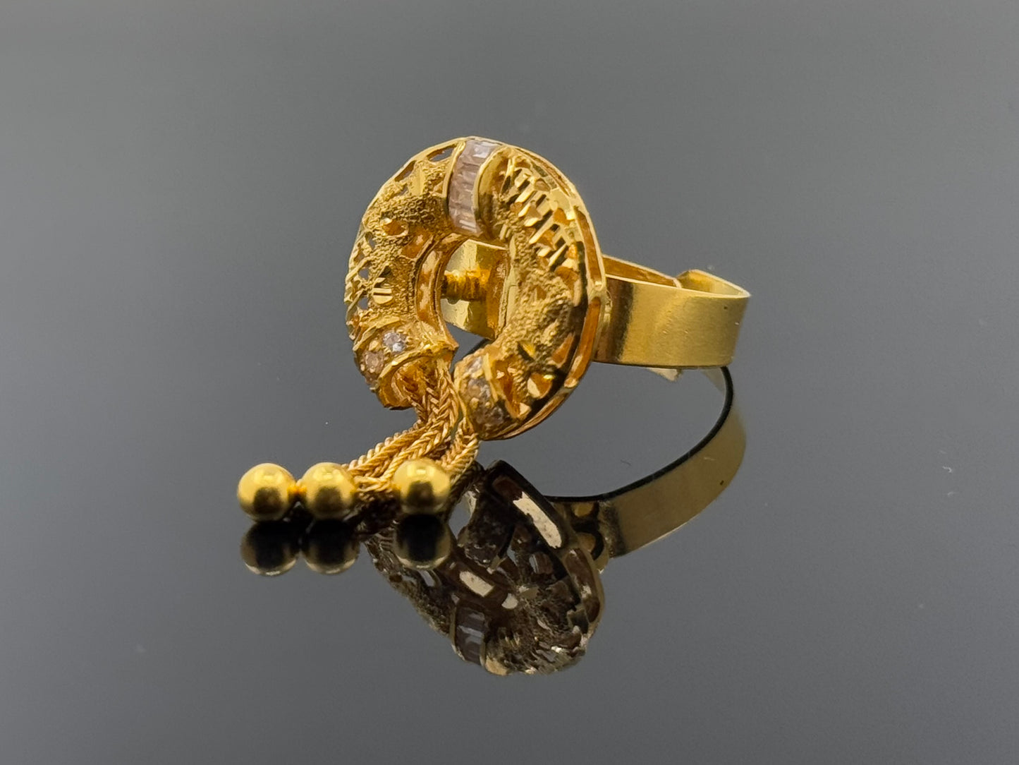 21k Solid Gold Ladies Simple Ring GR1628